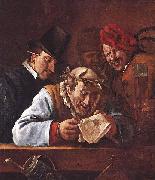 Jan Steen Der gekronte Redner painting